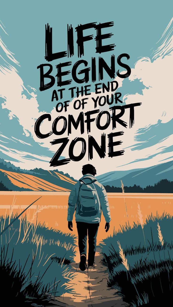 Poster Motivazionale Comfort Zone