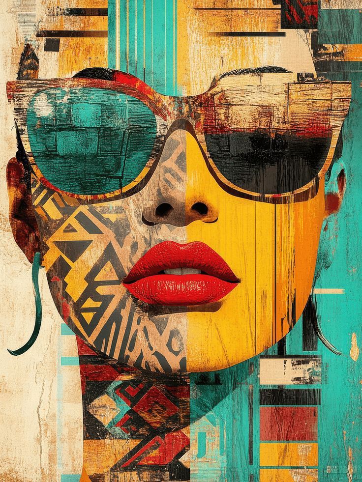 Poster Ritratto Urban – Arte Geometrica | Street Style & Pattern Moderni