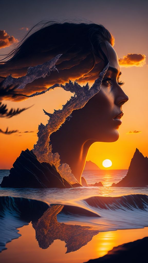 Poster Tramonto Riflesso: L’Eco del Silenzio