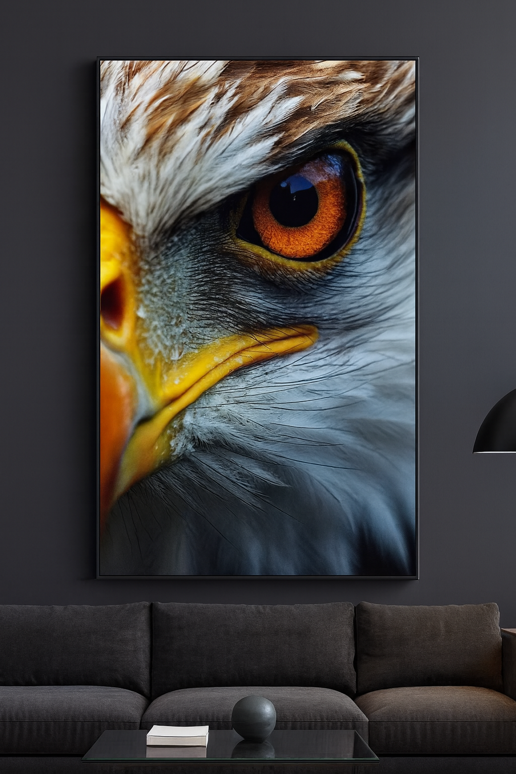 Poster Aquila – Occhio dell’Artista in Dettaglio Realistico