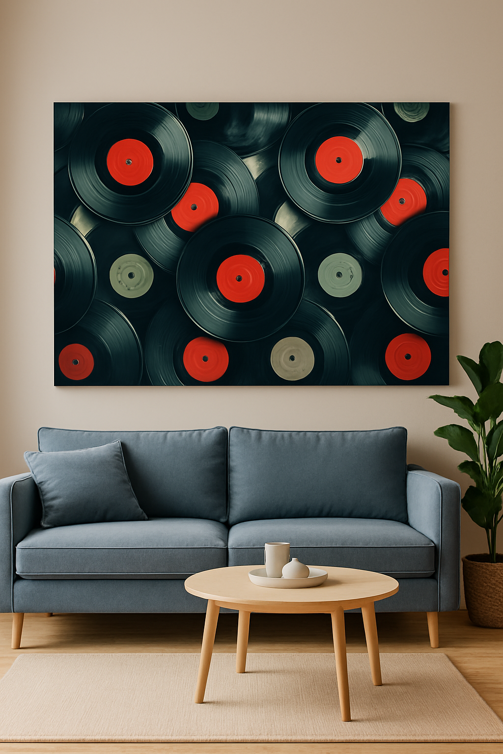 Poster Vinili Vintage – Etichette Rosse | Mood Analogico Retrò