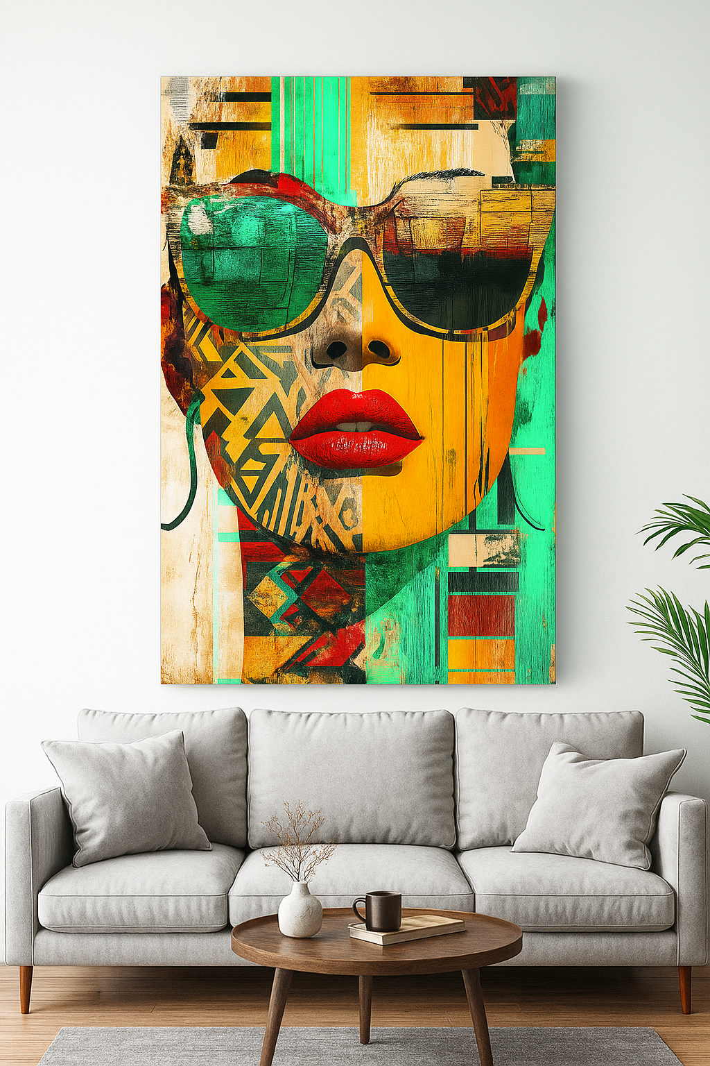 Poster Ritratto Urban – Arte Geometrica | Street Style & Pattern Moderni
