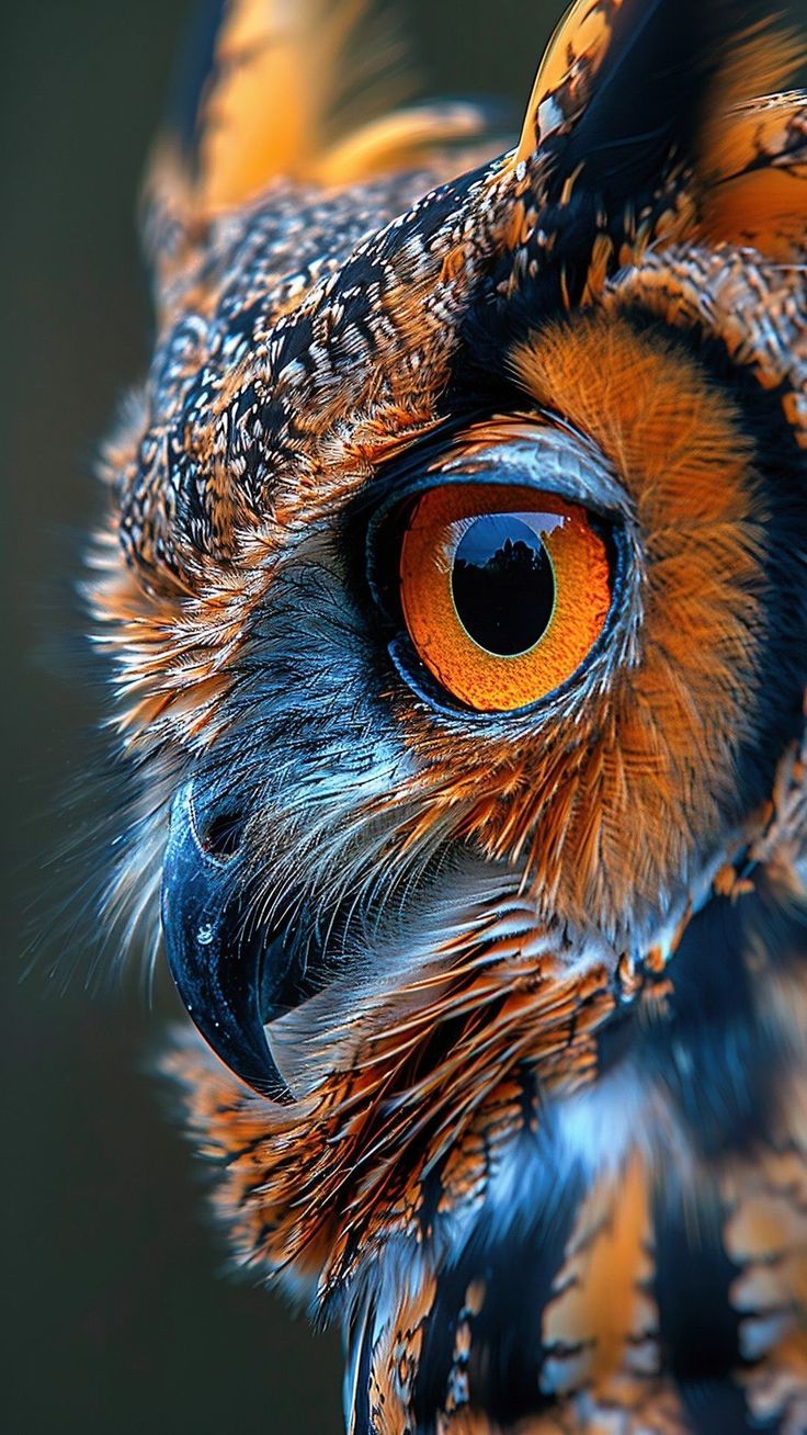 Poster Gufo – Dettaglio Realistico di Arte Animale