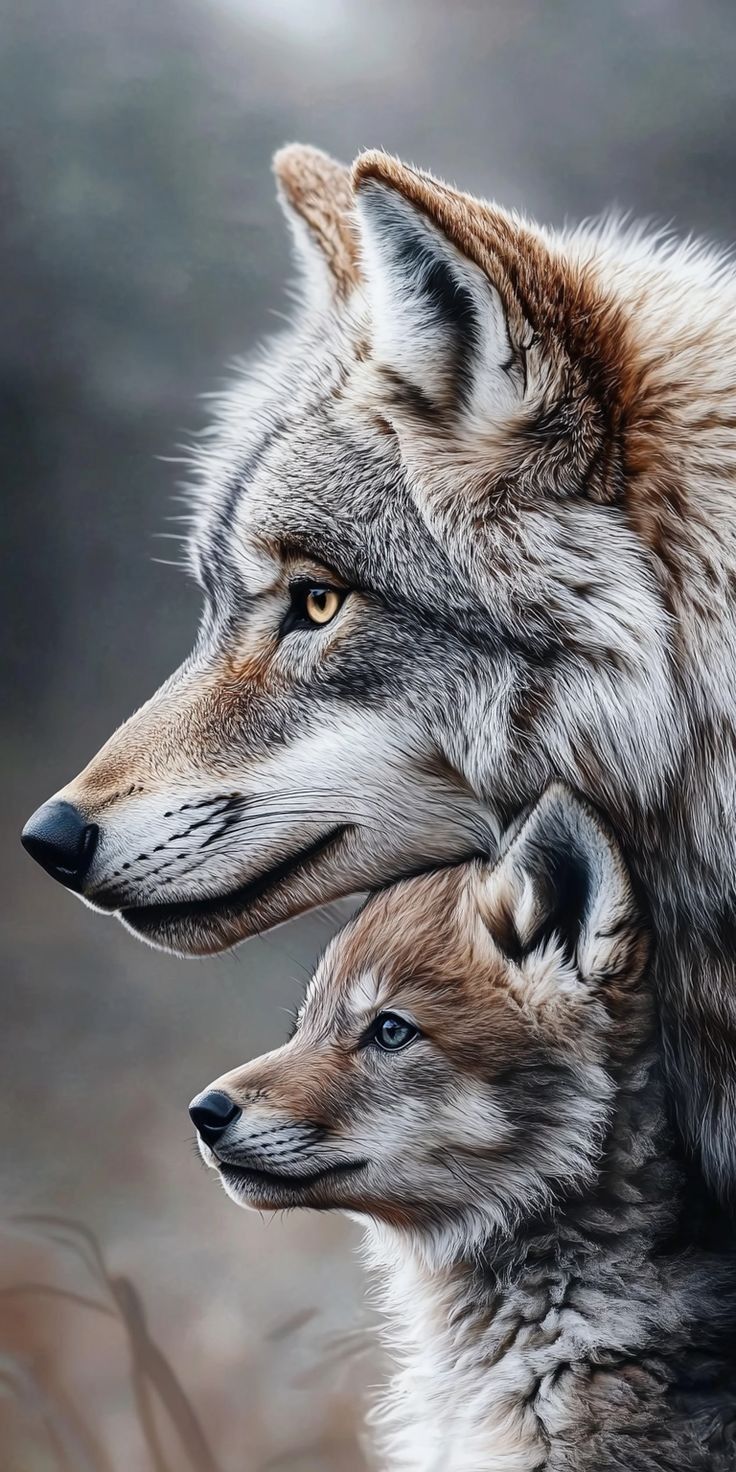 Poster Lupi – Amore tra Madre e Cucciolo