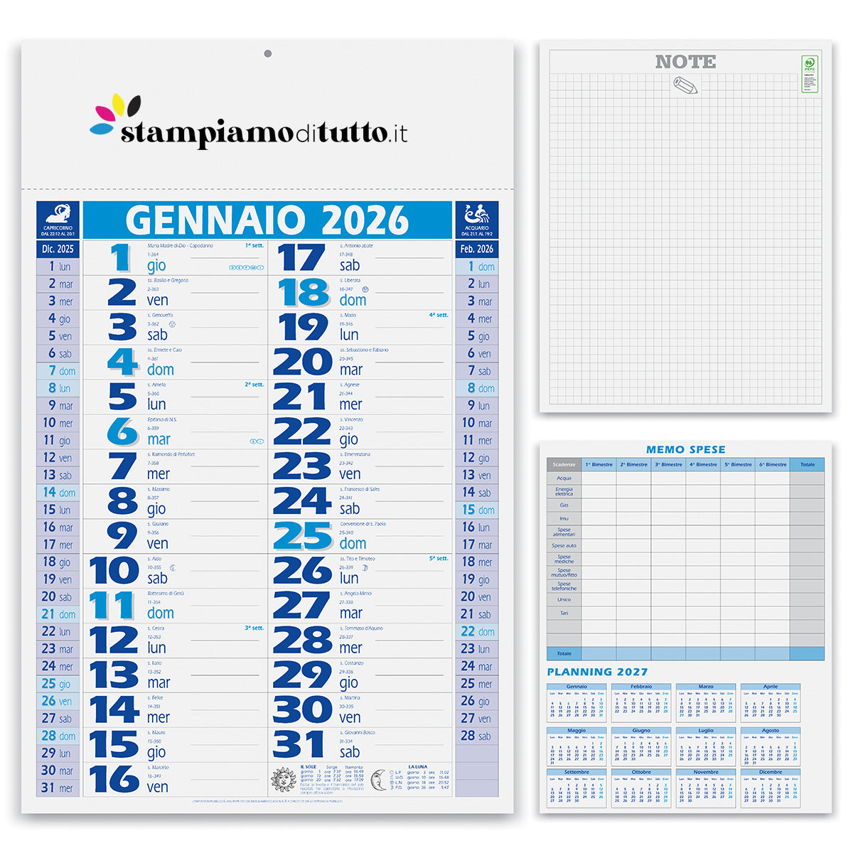 Calendari olandesi smart personalizzati
