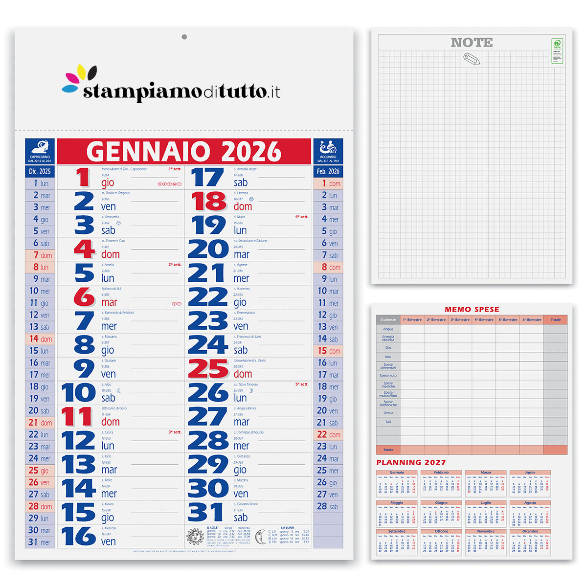 Calendari olandesi smart personalizzati
