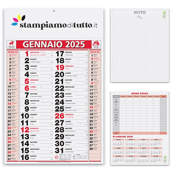 Calendari olandesi elegant personalizzati