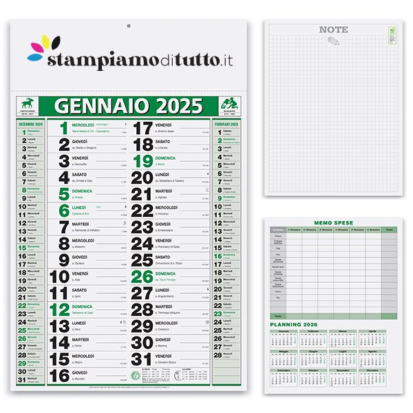 Calendari olandesi elegant personalizzati