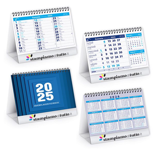 Calendari da tavolo midi table personalizzati