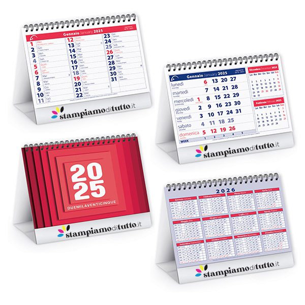 Calendari da tavolo midi table personalizzati