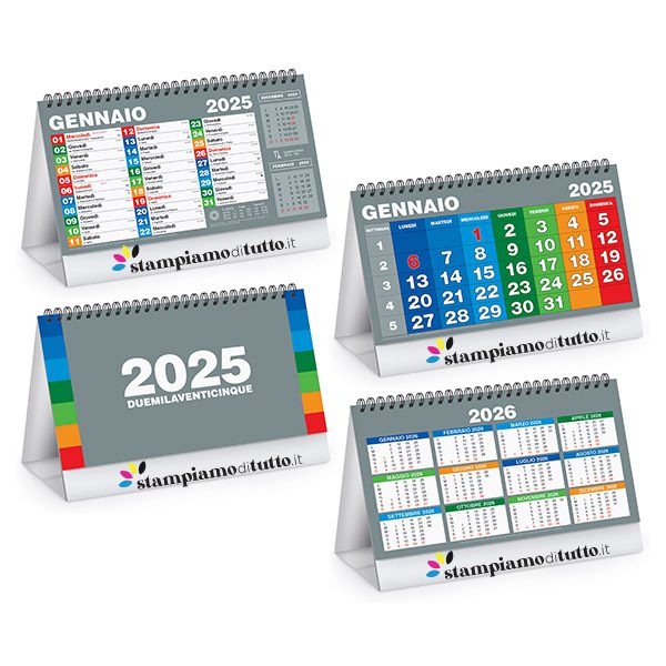 Calendari da tavolo block table personalizzati