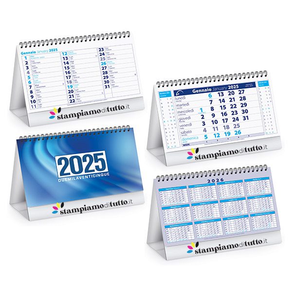 Calendari da tavolo chart table personalizzati