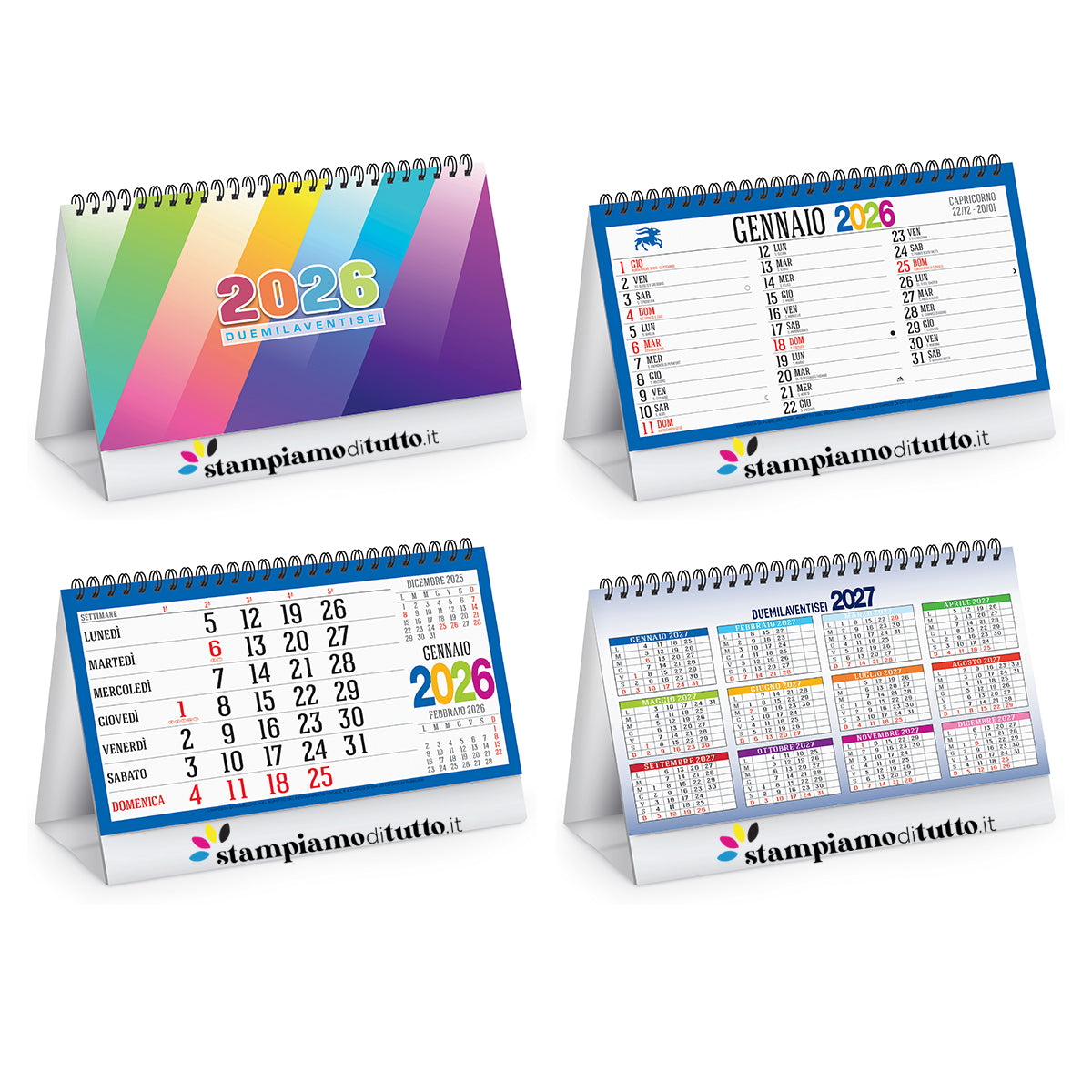 Calendari da tavolo swedish table personalizzati