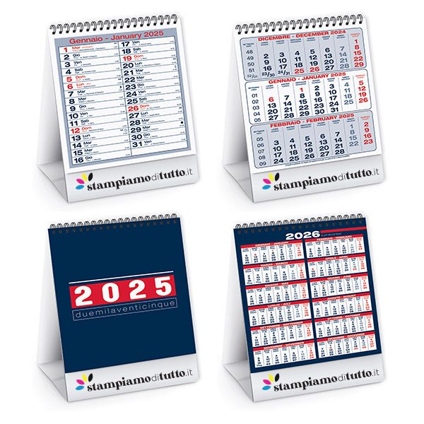 Calendari da tavolo tall table personalizzati