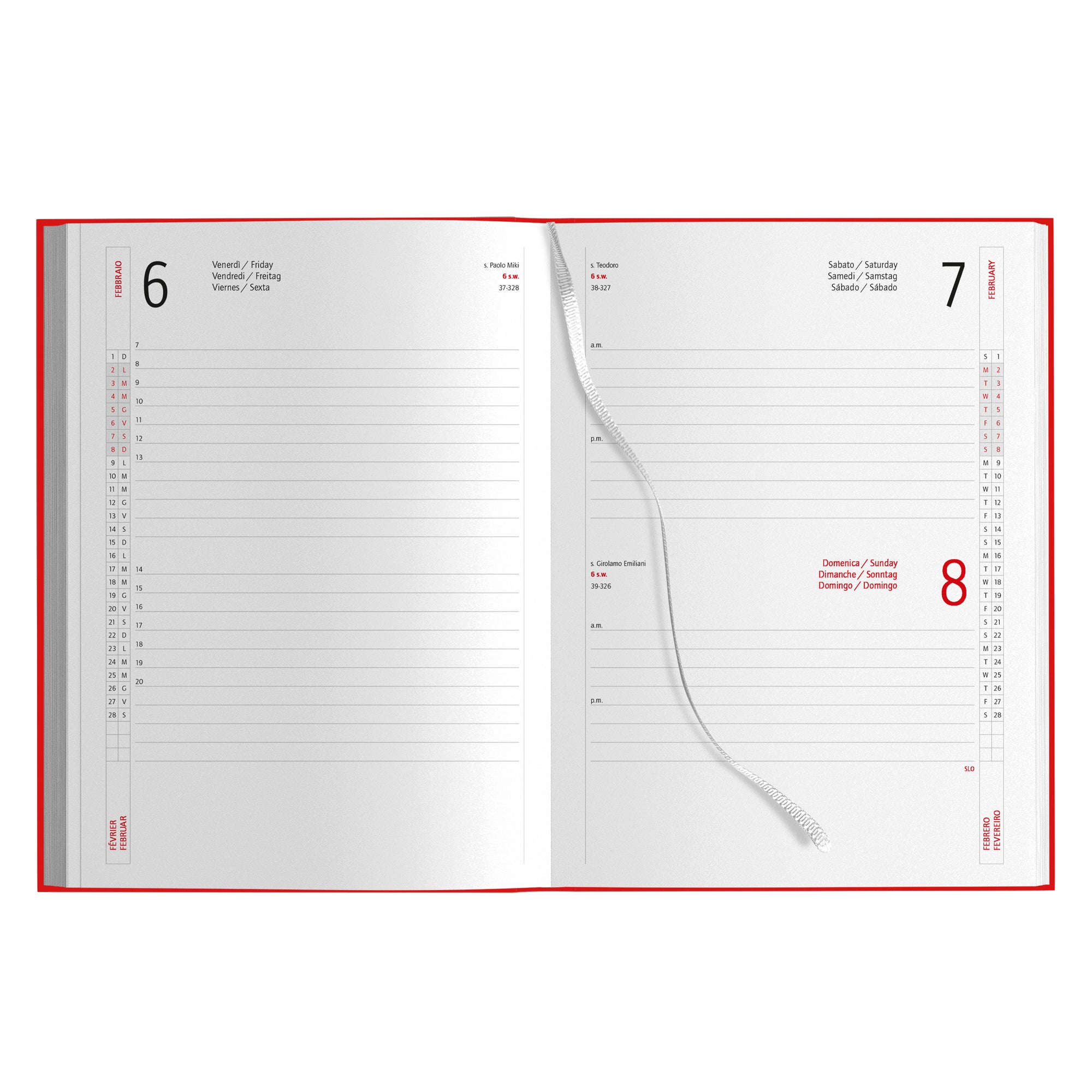 Agenda giornaliera 17x24 personalizzata
