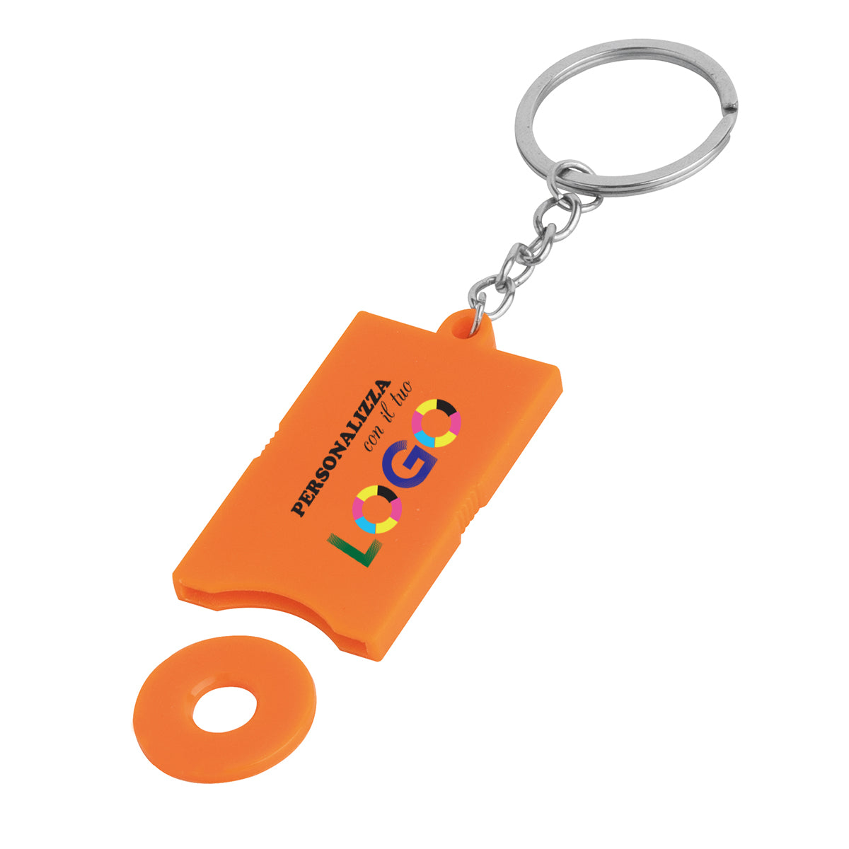 Portachiavi Coin con Gettone Carrello Personalizzato