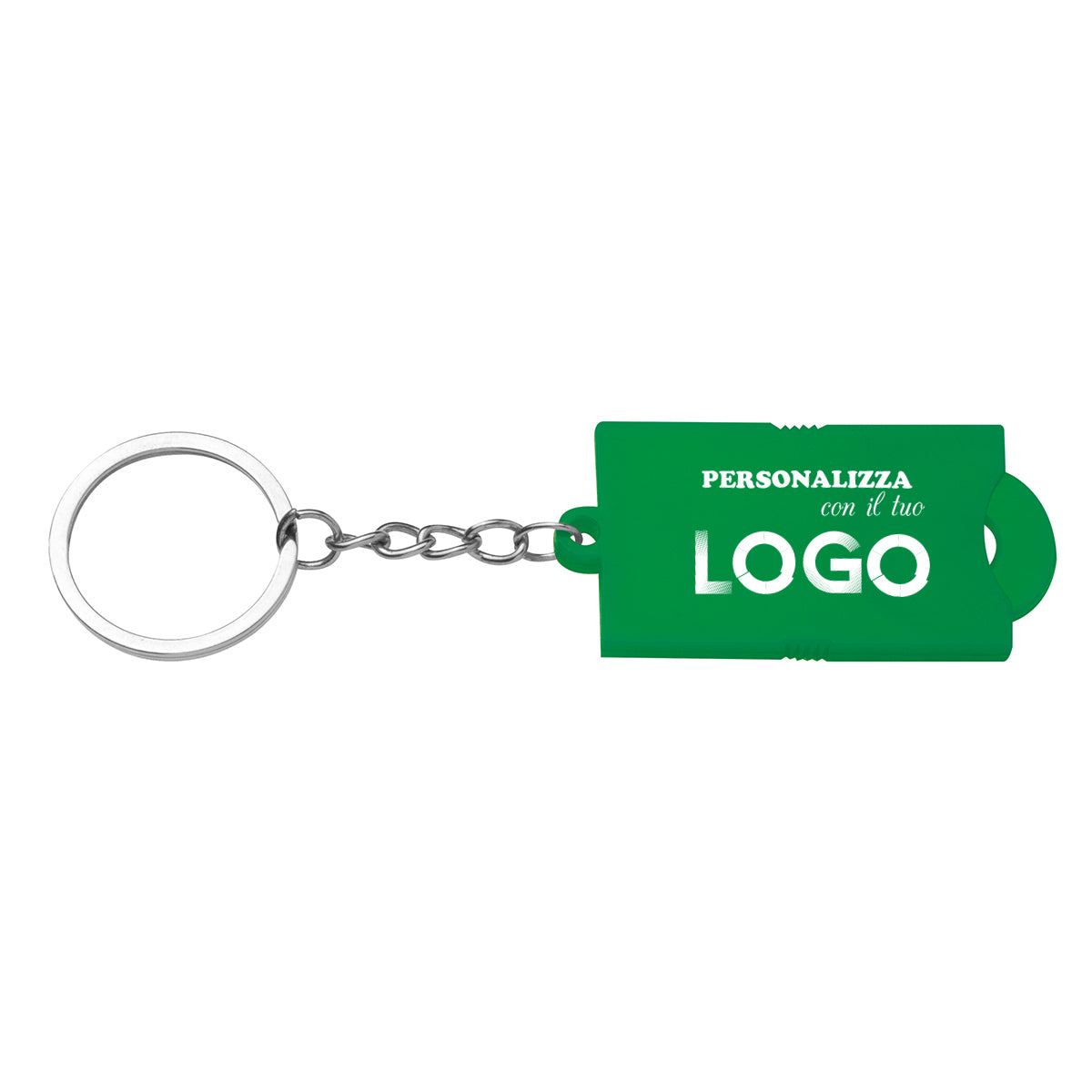 Portachiavi Coin con Gettone Carrello Personalizzato
