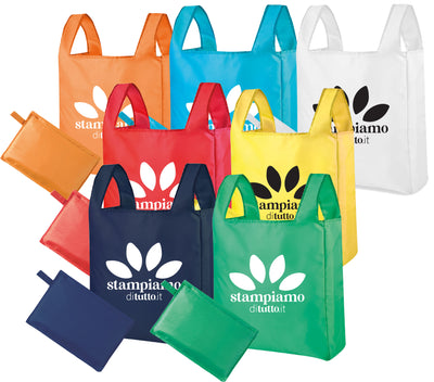 Borsa shopping ripiegabile in pochette
