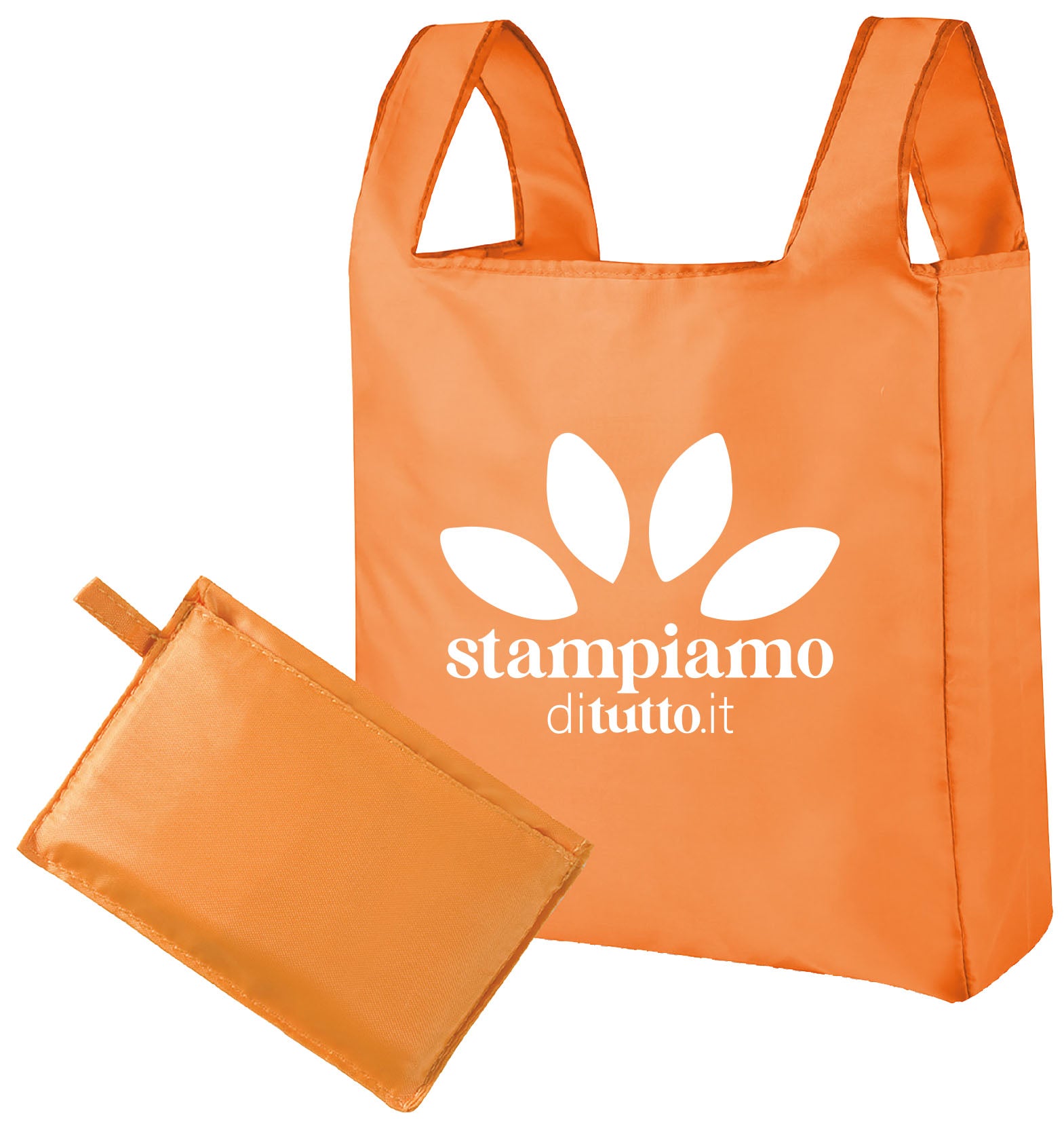 Borsa shopping ripiegabile in pochette
