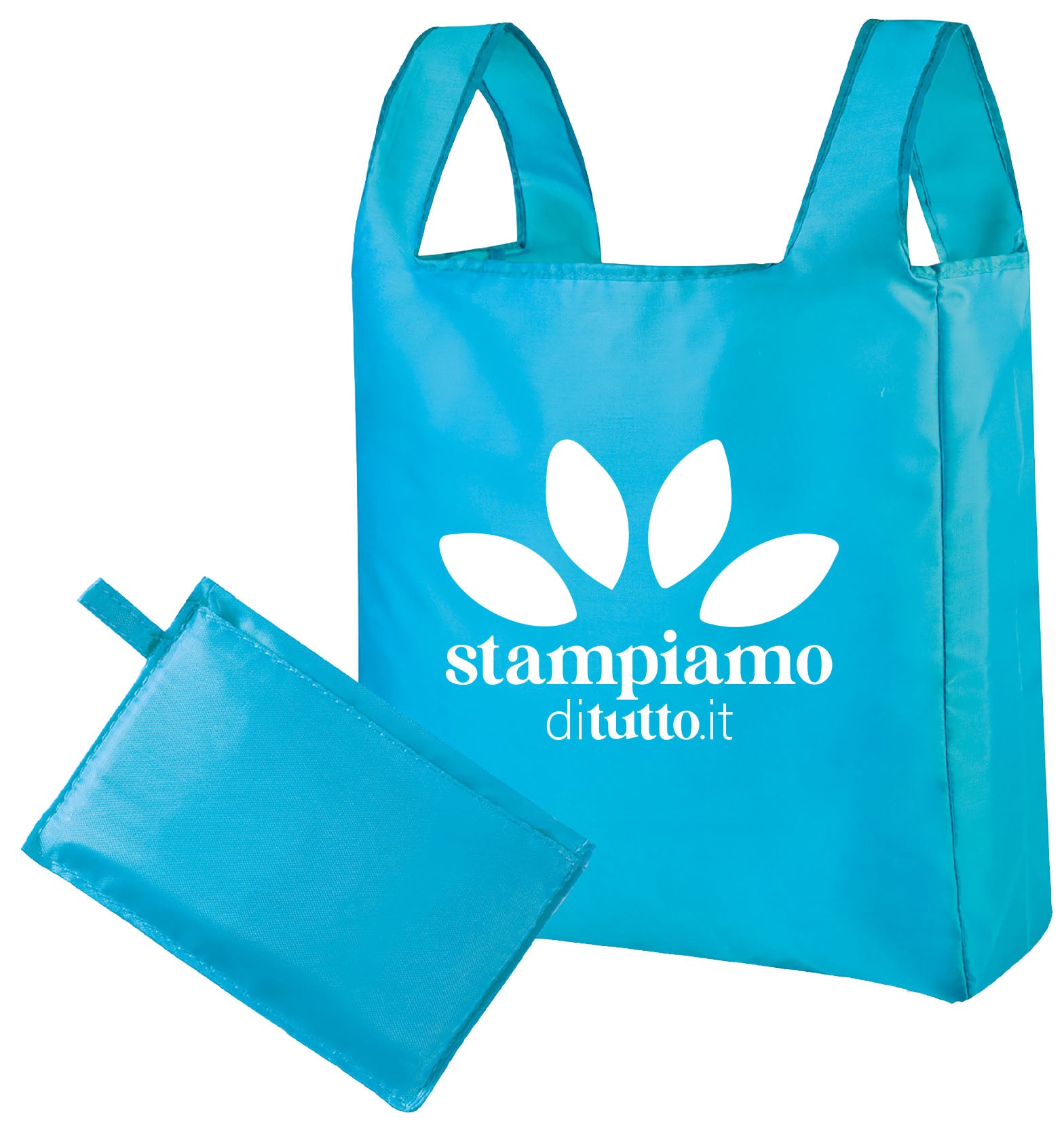 Borsa shopping ripiegabile in pochette