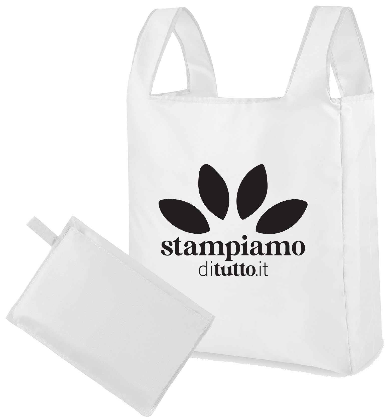 Borsa shopping ripiegabile in pochette