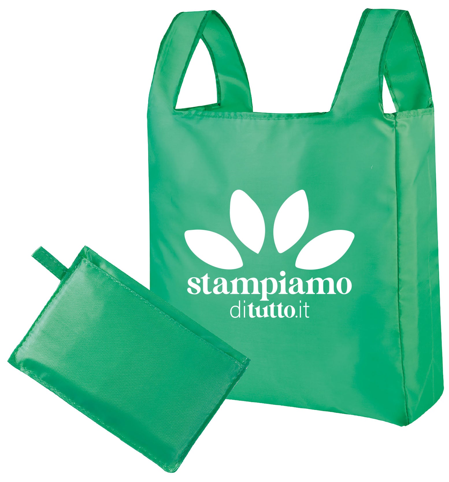 Borsa shopping ripiegabile in pochette