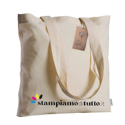Shopper in cotone violet