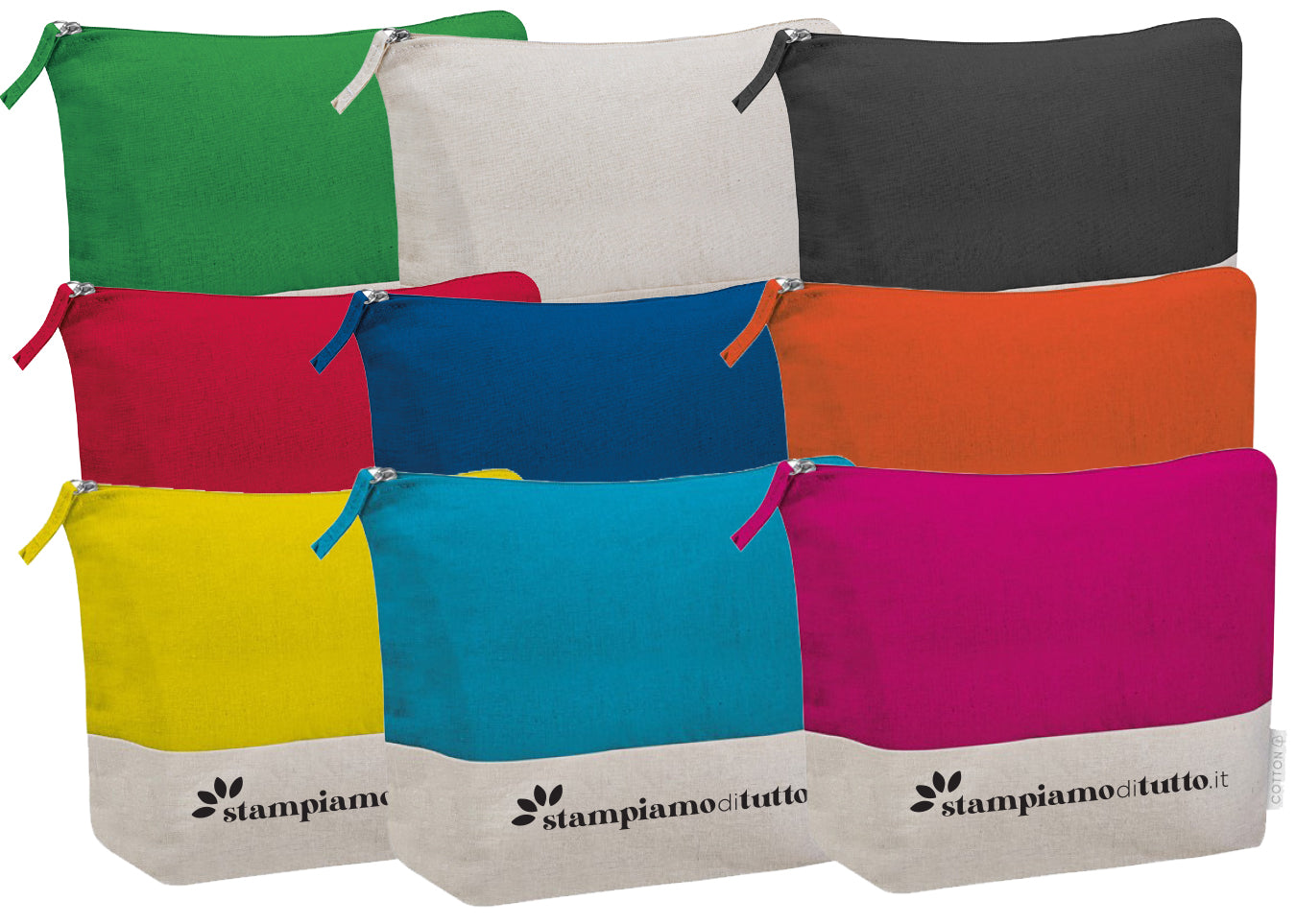 Necessaire da viaggio personalizzabile con chiusura zip
