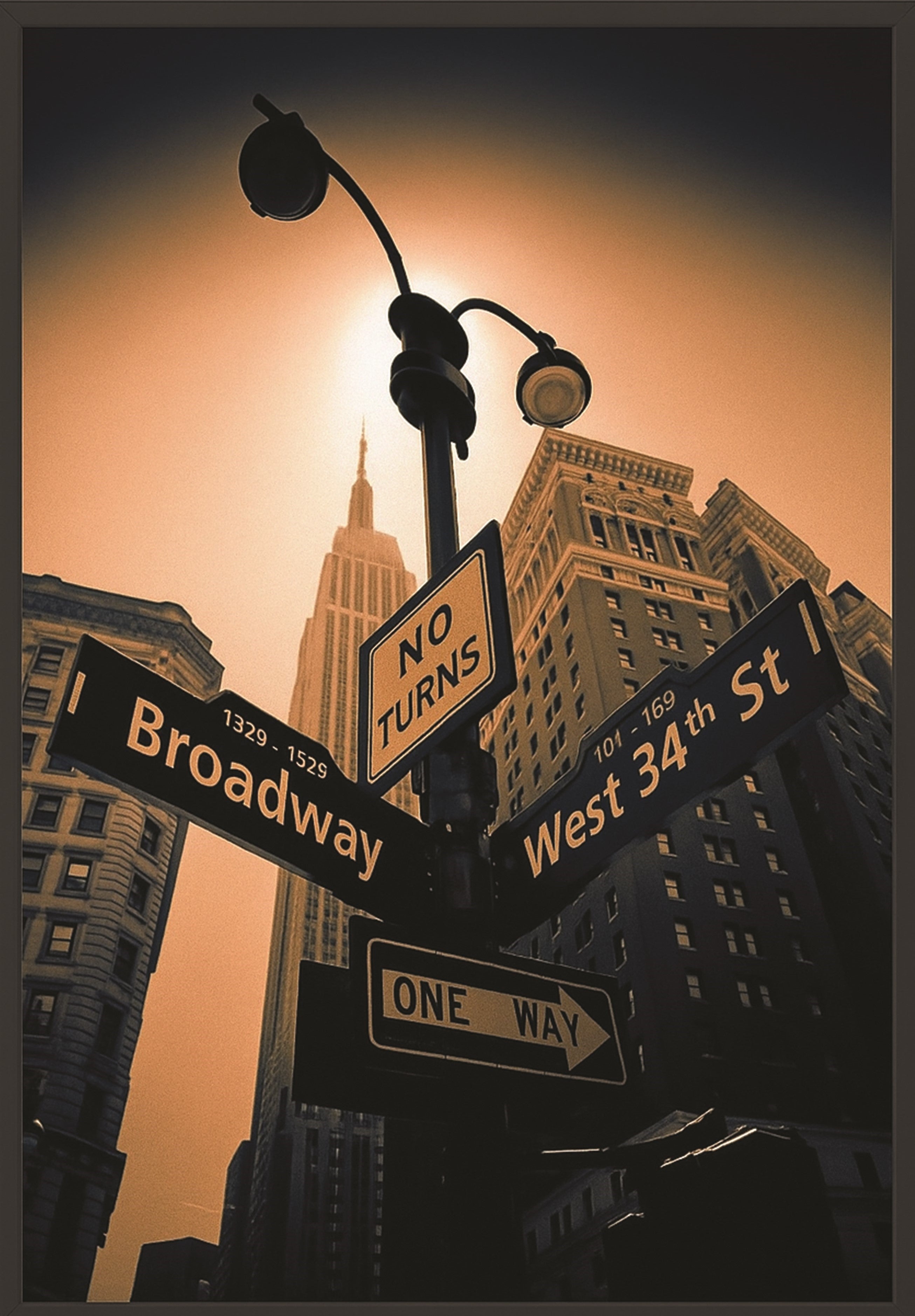 Poster Broadway e West 34th Street – New York Urban Art Fotografico