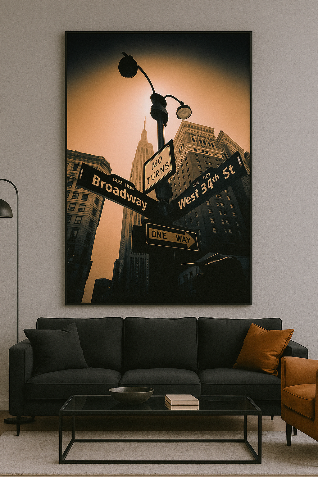 Poster Broadway e West 34th Street – New York Urban Art Fotografico