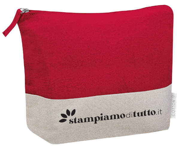 Necessaire da viaggio personalizzabile con chiusura zip