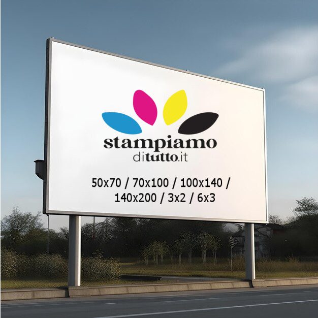 Poster per affissione personalizzabile con stampa a colori vari formati