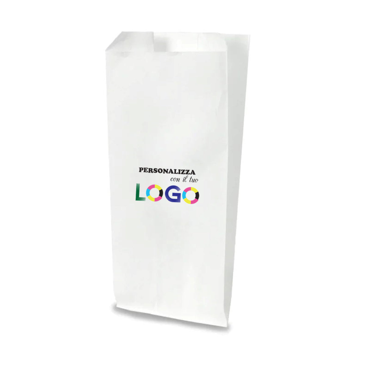 Sacchetti Carta Kraft Bianca per Alimenti 12x24 cm